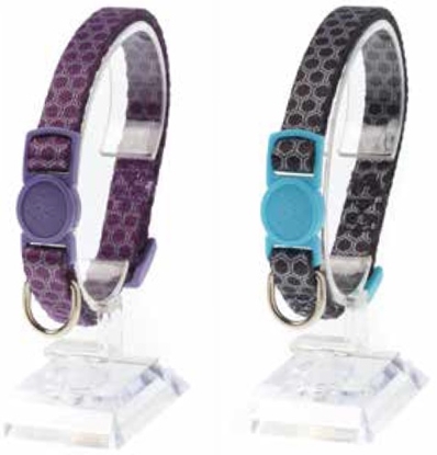 Picture of Hexagon Printed Cat Collar – Adjustable & Stylish